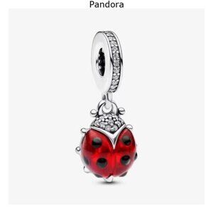 Pandora Red Ladybird Dangle Charm